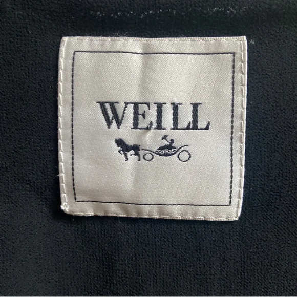 Weill Paris sequin black gold jacket Sz M - Picture 6 of 8